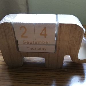 Brand New Wooden Table Top Calendar